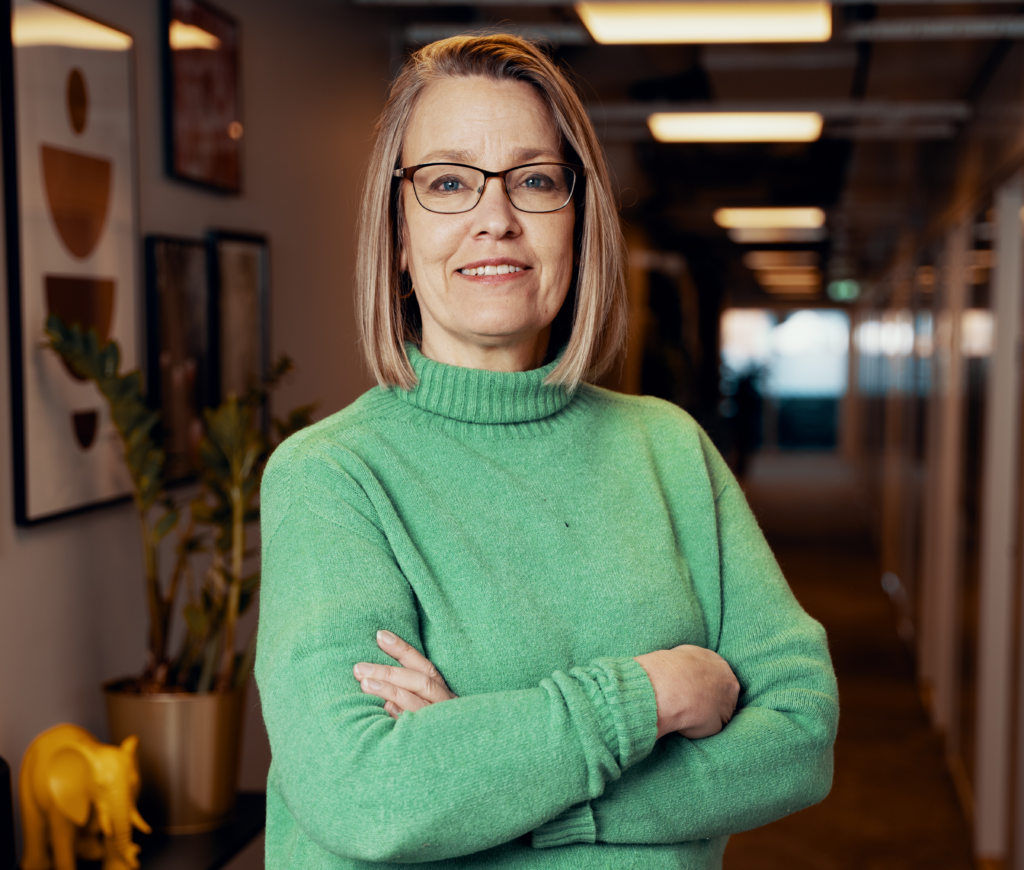 Bild på Wiigdatakonsult Karin Nåsell specialist på Pyramids affärssystem.